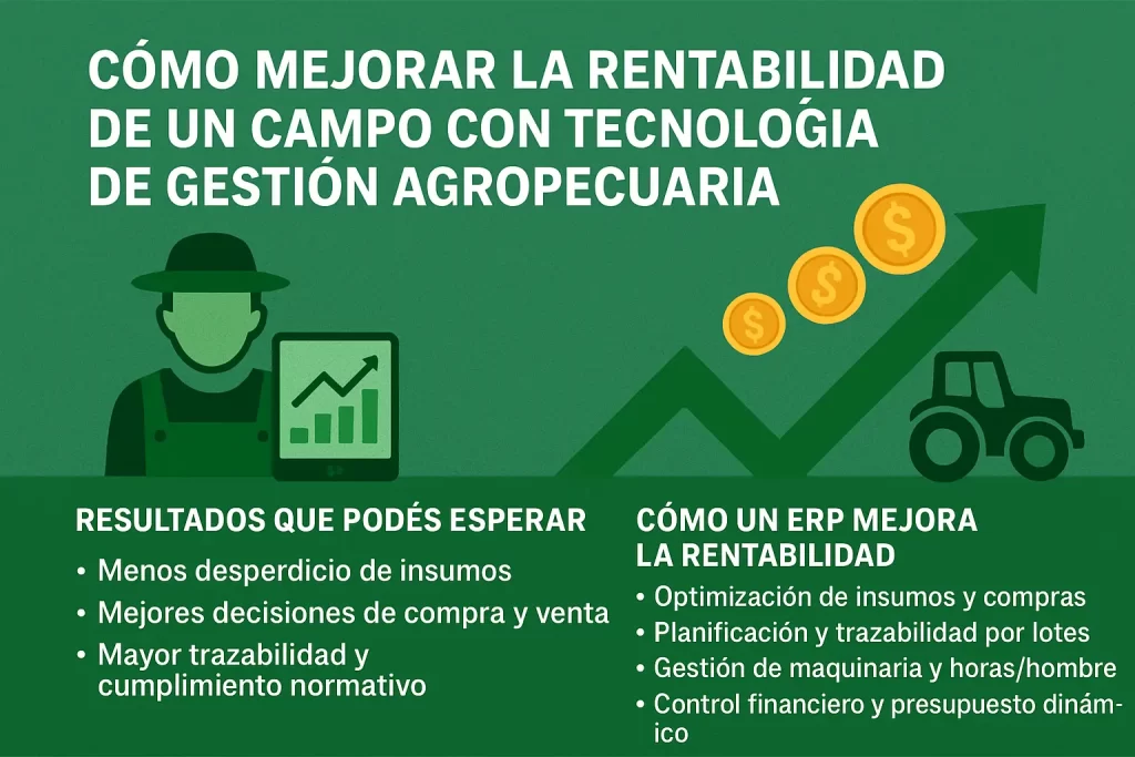 Cómo mejorar la rentabilidad de un campo con tecnología de gestión agropecuaria
