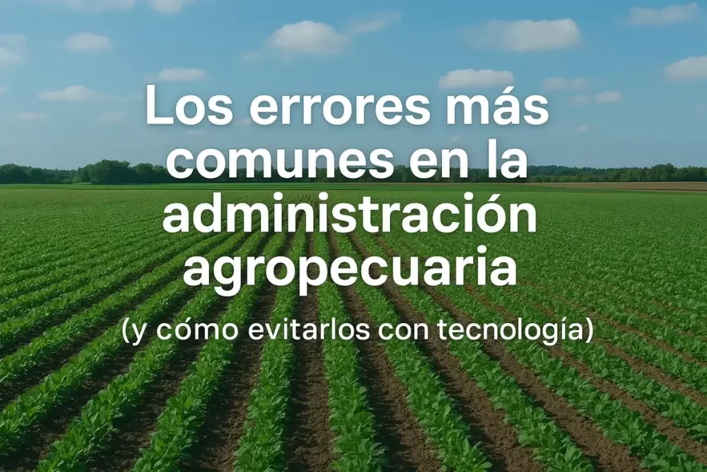 Los errores más comunes en la administración agropecuaria
