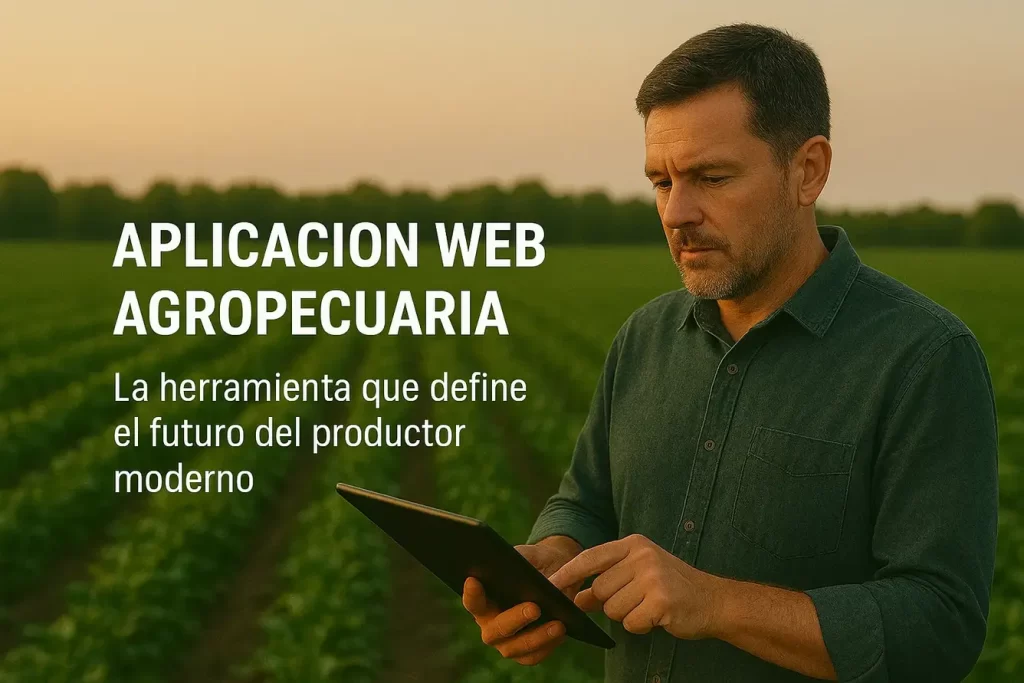 Productor Agrícola usando Aplicación Web Agropecuaria